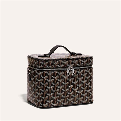 goyard muse vanity case price 2023|Goyard Muse Vanity Case Coated Canvas Black 2867626 .